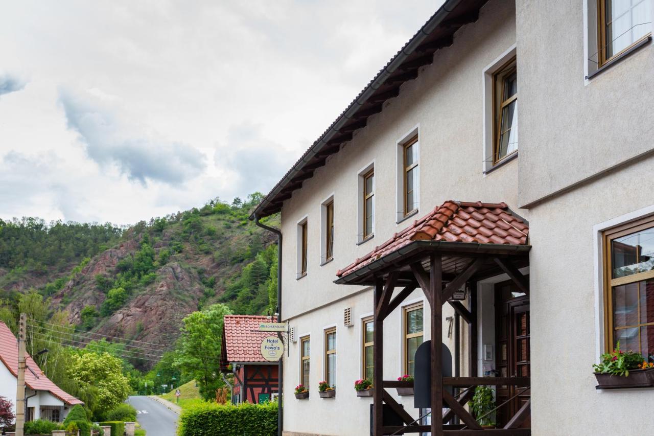 Hotel & Ferienwohnungen Bohlenblick Saalfeld Saale ภายนอก รูปภาพ