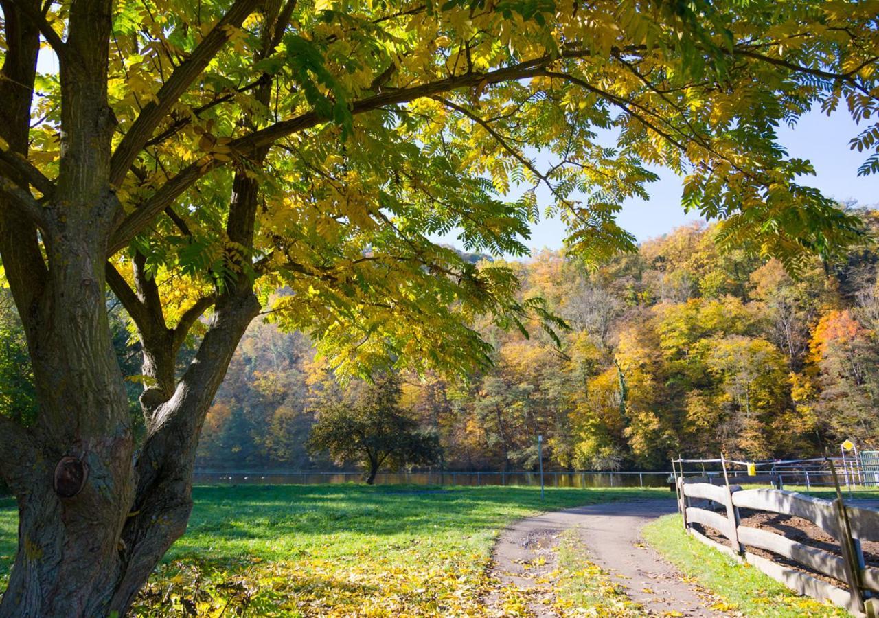 Hotel & Ferienwohnungen Bohlenblick Saalfeld Saale ภายนอก รูปภาพ