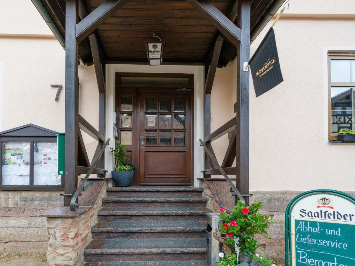 Hotel & Ferienwohnungen Bohlenblick Saalfeld Saale ภายนอก รูปภาพ